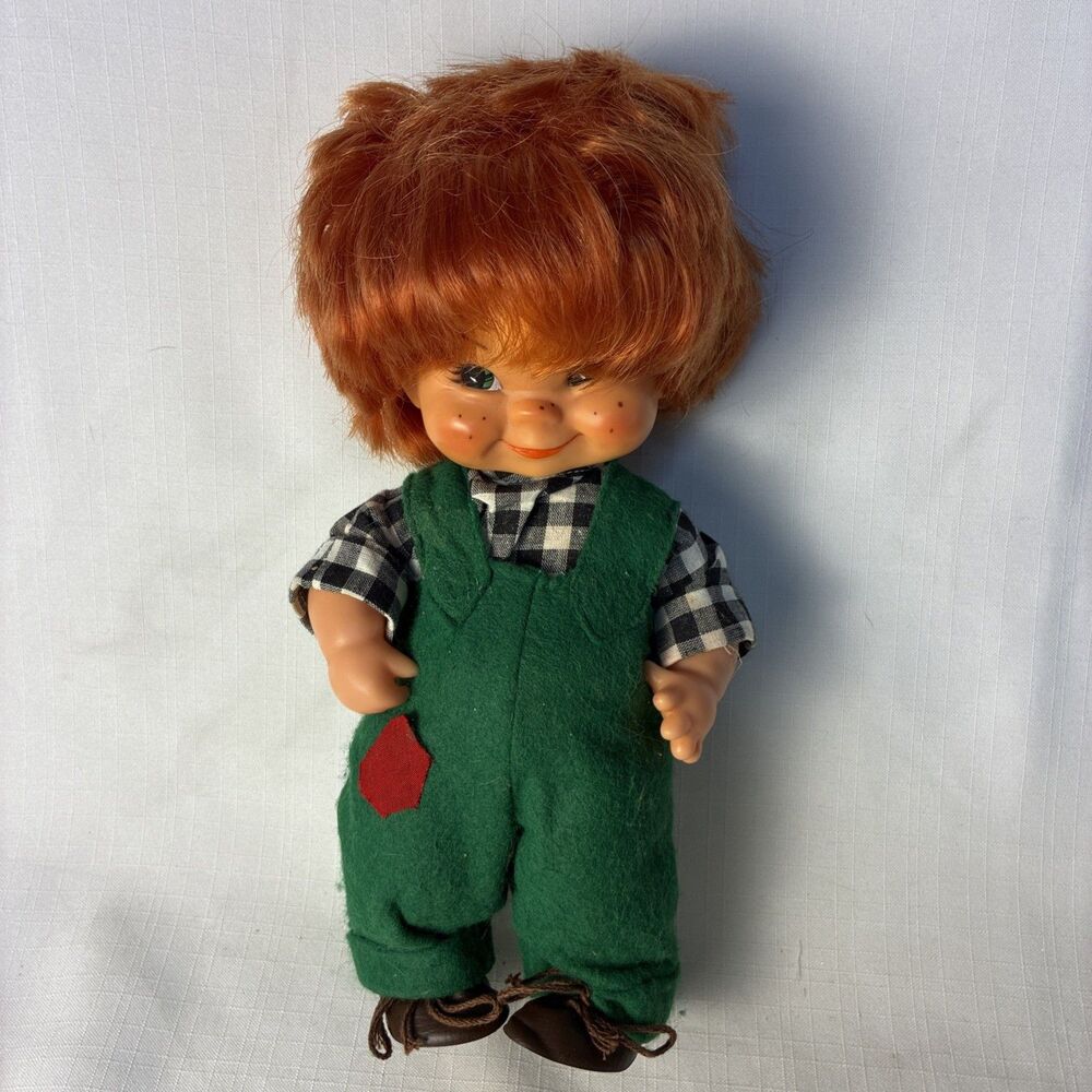 Goebel Charlot Byj Vinyl Doll  All Vinyl Red Head 10 1/2” Vintage 1965